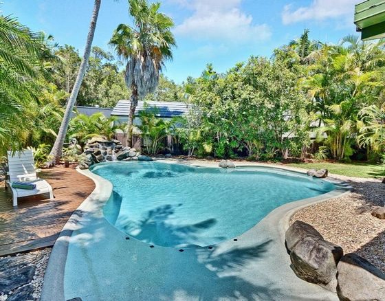 Swimming Pool Surrounded with Trees — Pool Builders in Warana, QLD