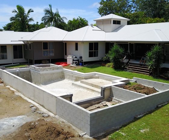 Pool on Build Process — Pool Builders in Warana, QLD