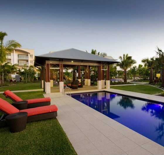 Inground Pool with Side Bench — Pool Builders in Warana, QLD